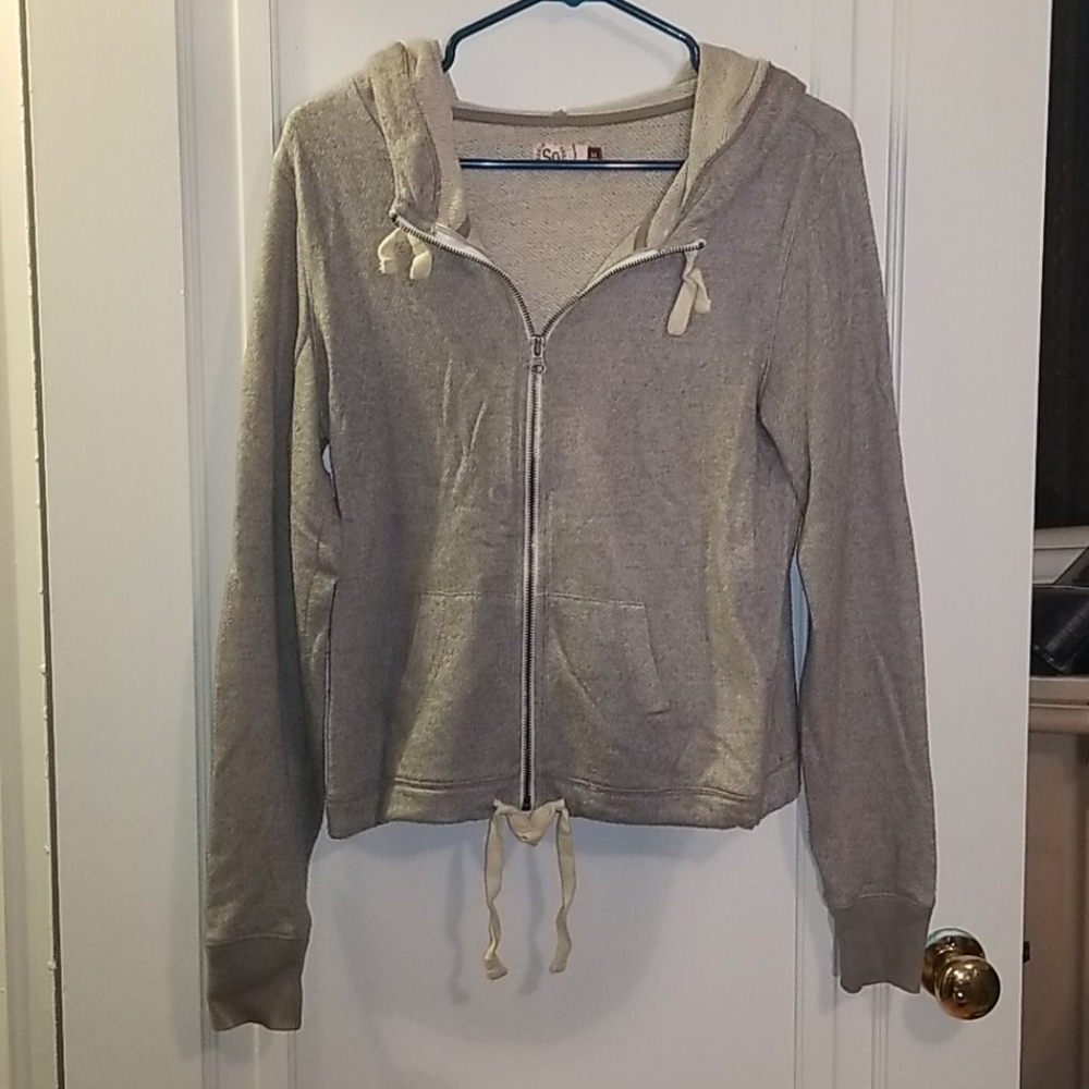 Zip up sweat shirt